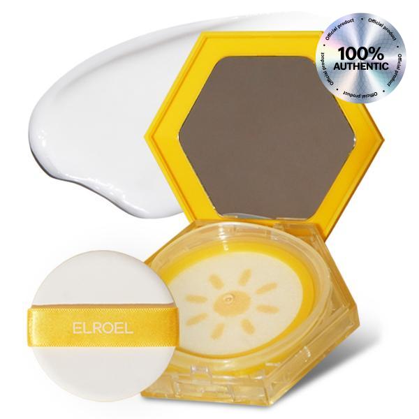 ELROEL Pang Pang Sun Cushion Plus - Official Product Korean Sunscreen Cushion Broad Spectrum SPF50+ PA++++ Mineral & Chemical UV Filter (0.53 oz)