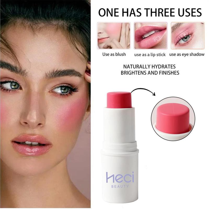 Cream Blush Stick, Blush Beauty Stick, Radiant, Matte Makeup Effect, Easy To Blend Light Weight Easy To Carry