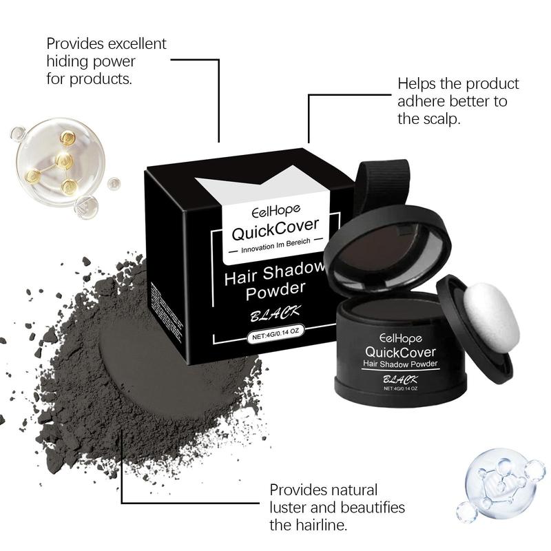 Hairline Covering Powder, 2 Counts set Long Lasting Hair Shadow Powder, Natural Hairline Covering Powder, Professional Makeup Accessories