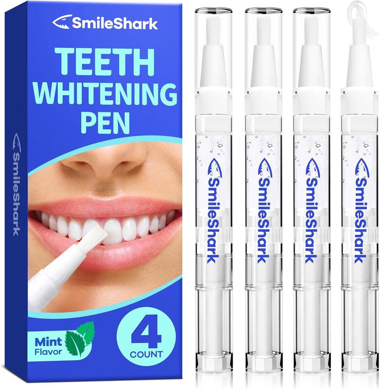 Teeth Whitening Pen (4 Count) - No Sensitivity Gel, Effective and Travel-Friendly Tooth Whitening Pen for Adults - Oral