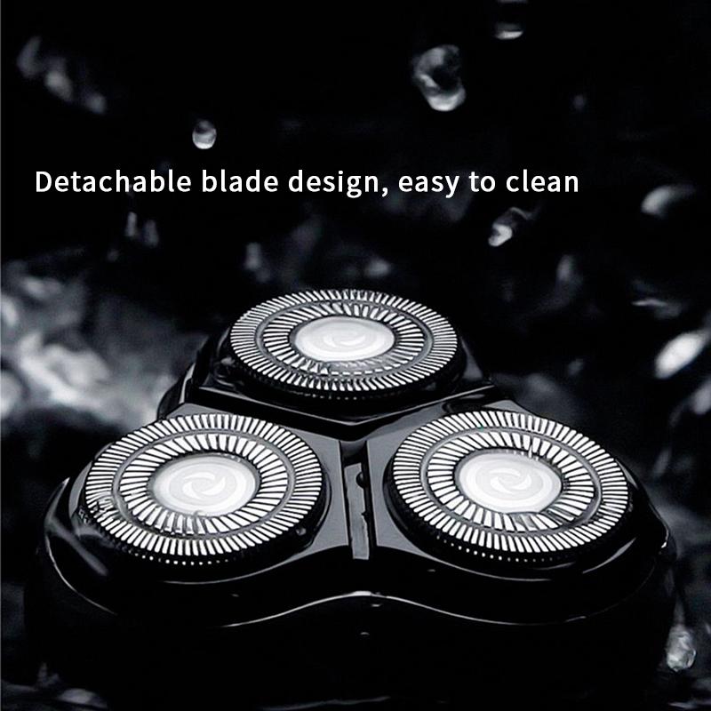 CHIN three-head electric shaver is superb. Three precision blades for a close shave. Ergonomic. Rechargeable and cordless. Waterproof. Sleek and durable. Ideal for daily use or travel.