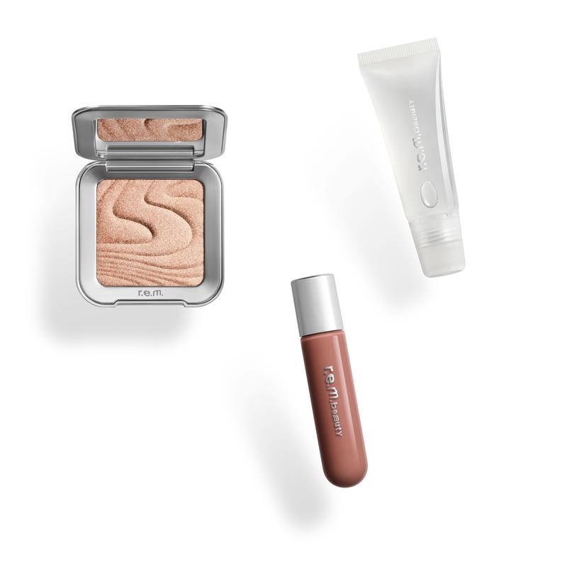 r.e.m. beauty highlight & gloss set - for a glossy look