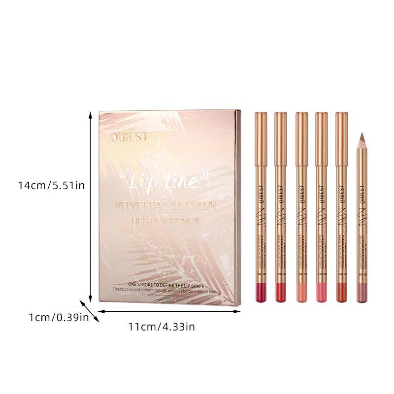 Long Lasting Lip Liner Set, 12pcs set Matte Lip Liner, Easy Coloring Lip Liner Pen, Moisturizing Lip Liner, Suitable for All Occasions Lip Makeup