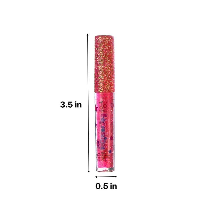 Expressions 7pc Fruity Flavored Lip Gloss Set - Lip Gloss in Assorted Fruity Flavors, Non Toxic Makeup for Girls & Teens