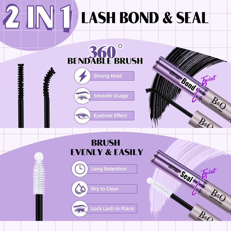 B&Q Lash l 70D+90D Volume Kit l Fluffy Wispy Mega Volume Waterproof Windproof Long Lasting Diy Lash Extension Beginner Friendly Makeup Comestic