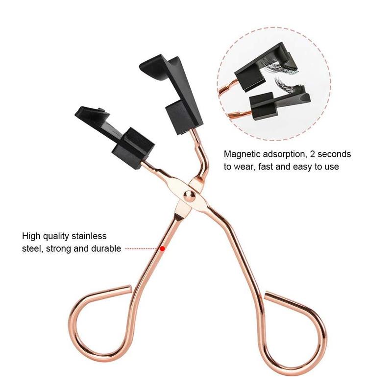 Premium Eyelash Clip, 1 Count Easy Eyelash Curler, Professional Eye Makeup Tools for Long-lasting Lashes