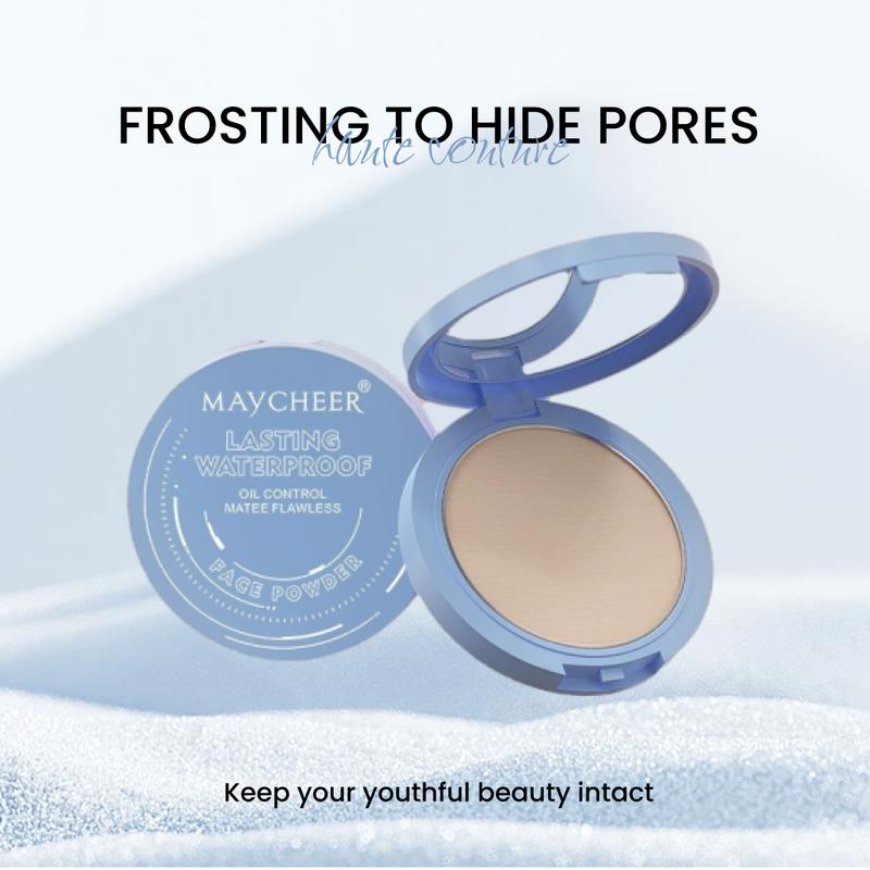 MAYCHEER 6 Color Matte Setting Face Powder,Velvet Soft Honey Flawless Powder Concealer Contouring Cushion Foundation Oil Control Long-lasting Thin