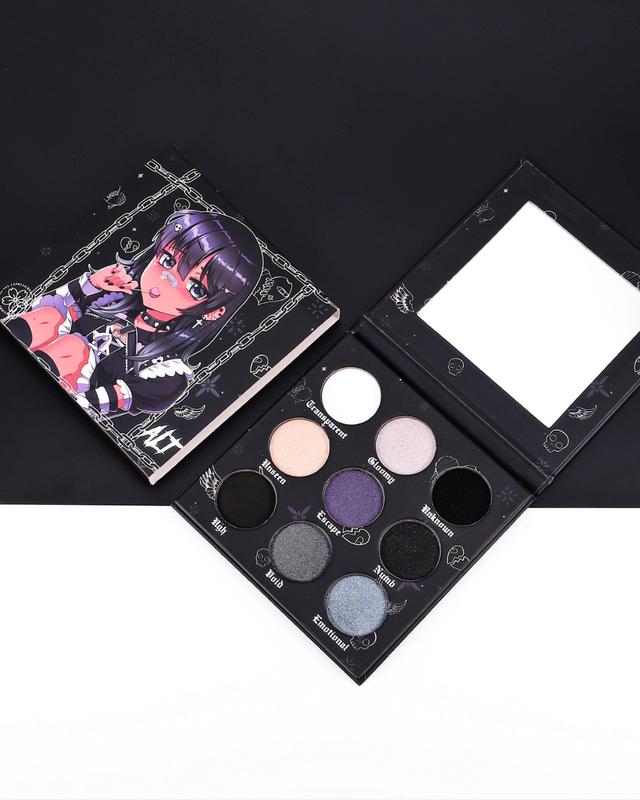 Alt Black Eyeshadow Palette, Highly Pigmented Mattes and Shimmer Shadow, Smokey Eye Makeup