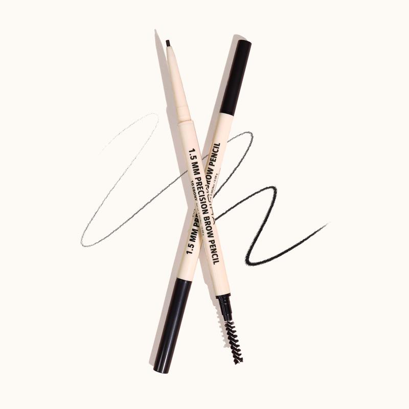 Moira Cosmetics Precision Brow Pencil (010, Ebony) - Waterproof Makeup for Perfectly Blended Eyebrows