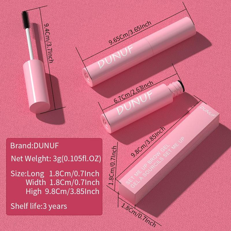 Long Lasting Eyebrow Gel, 1 Count Waterproof Eyebrow Styling Transparent Gel, Natural Eyebrow Makeup Tool for Women & Girls