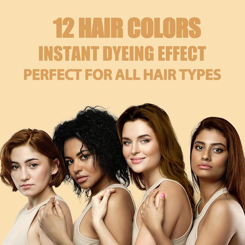 3 in 1 Hair Dye Shampoo-Various Colors Available,3 in 1 Herbal Ingredients Natural Shampoo, Natural Hair Coloring, Plant Haircare,Hair Coloring for Women and Men, Halloween Gifts