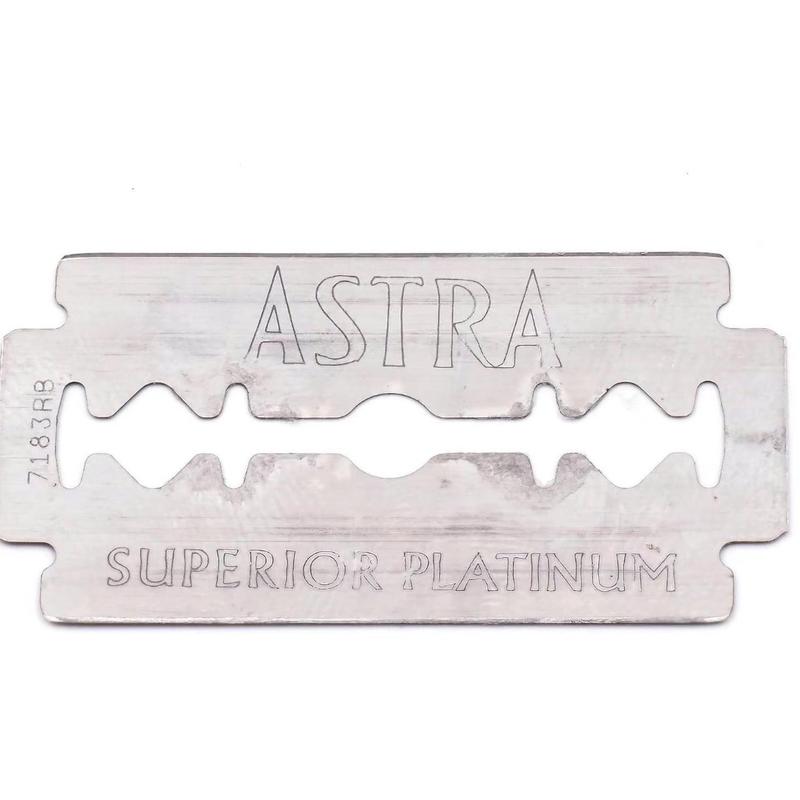 Astra Platinum Double Edge Safety Razor Shaving Blades,100 Blades (20 x 5)