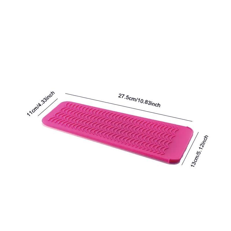 Silicone Hair Curler Insulation Pad, 1 Count Heat Resistant Straightener Protective Cover, Professional Hair Styling Tool Accessory, Straightening Comb Storage Bag