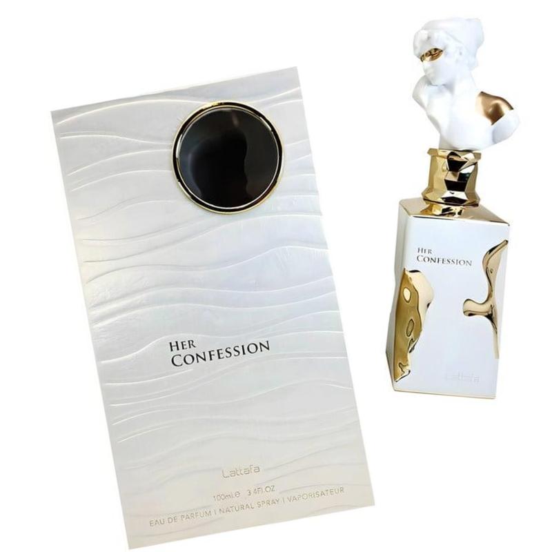 Lattafa Her Confession for Women Eau de Parfum Spray, 3.4 Ounce