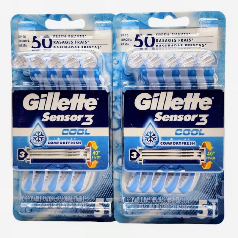 Gillette Sensor3 Cool Men's Disposable Razors 5 Count 2pk