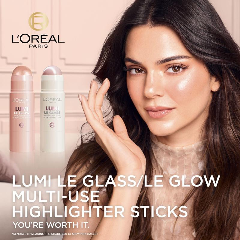 True Match Lumi Le Glass Highlighter Stick, Reflective, Translucent, Glassy Highlighter for Face and Body, L'Oreal Paris