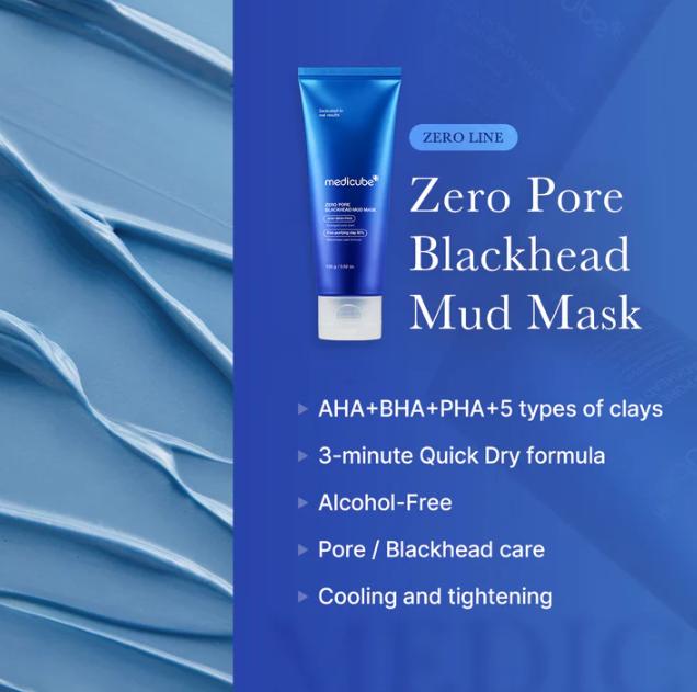 [Official Shop] Zero Pore Blackhead Mud Mask |  3 min mud mask |  pore care | Strong Blackhead Absorption |