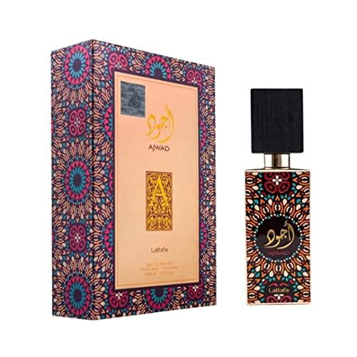 Lattafa Ajwad Eau De Parfum Spray for Unisex, 2.0 Ounce Perfume Fragrance perfume gift