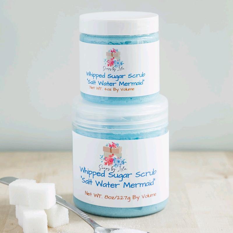 Whipped Sugar Scrubs Cleanse and Exfoliate Body Care Cleansing Scent Kaolin Clay Soft Skin Moisture Sugars Jojoba Glycerin Exfoliant