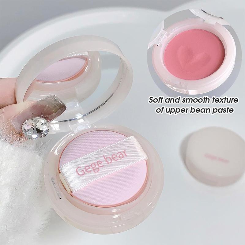 Long Lasting Air Cushion Blush, 1 Count Single Color Makeup Blusher Palette, Suitable for All Skins