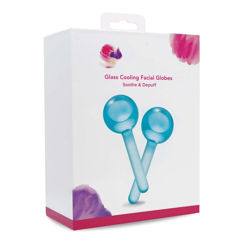 Facial Ice Globes - Cooling Massage Tools for Refreshing Skincare Routine, Enhances Self Care, Reduces Puffiness - Set of 2