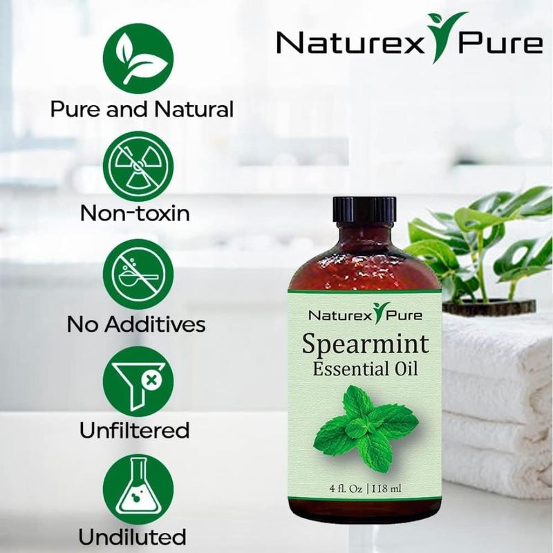 Spearmint Oil for PCOS-  All Natural Essential Oil for Haircare, Skin & Diffuser-4oz