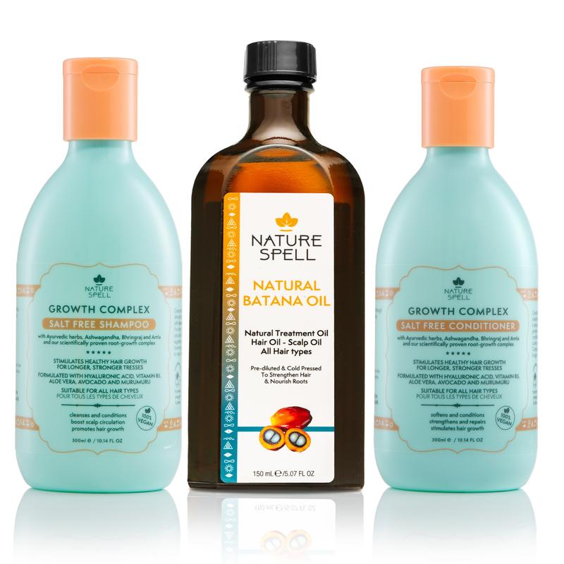 Nature Spell Batana Oil with Growth Complex Shampoo & Conditioner