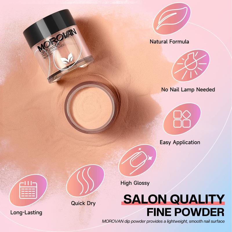 MOROVAN 48 Colors Dip Powder Nail Kit: All-in-One Dip Nails Powder Starter Kit With Top & Base Coat Activator 20 Dip Powder Colors Long-lasting Dip Powder Kit DIY at Home