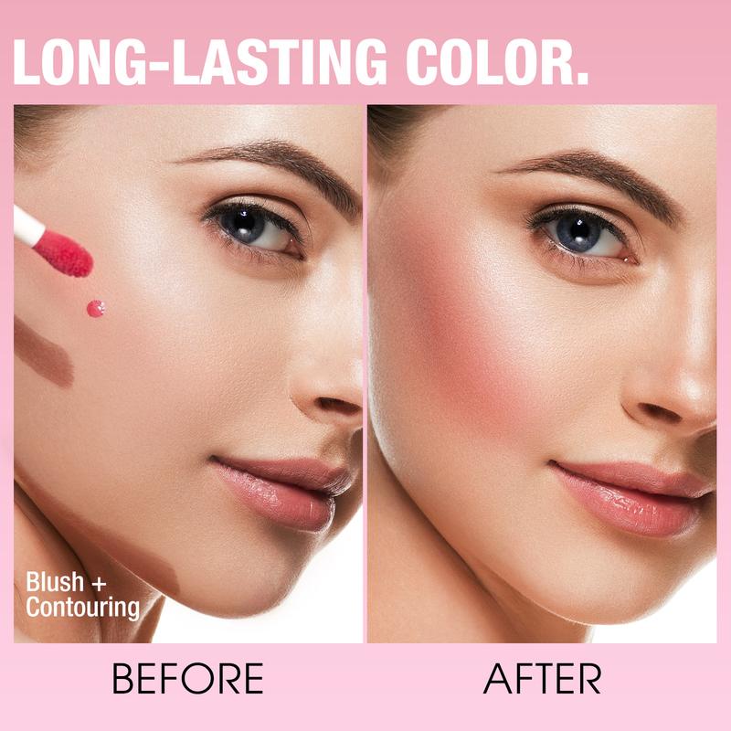 New 7 Color Liquid Blush Contour Lotion Silky Smooth and Non-Sticky Blush Contour Beauty Makeup Cosmetic