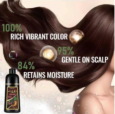 Hair Color Shampoo,3-In-1-Color-Qucik Hair Dye,Hair Dye,Plant Extracts,Long Lasting 500ML Ammonia Free Hair Care Shampoo Haircare Products