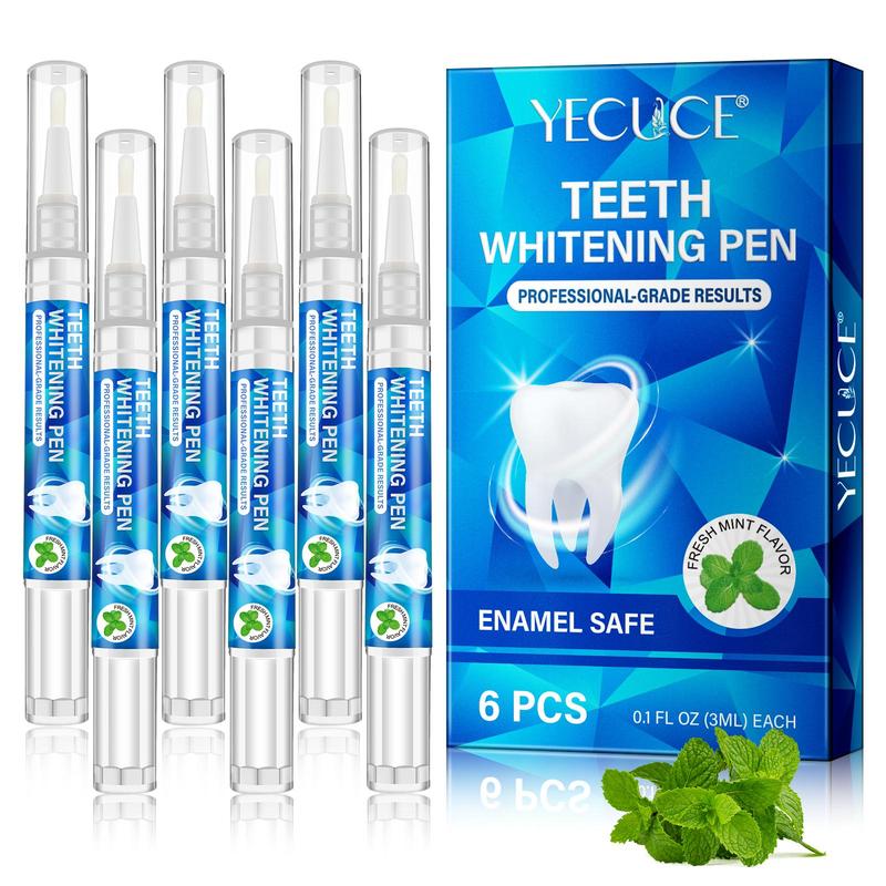 Teeth Brightening Pen, 6 Counts box Teeth Cleaning Pen, Fresh Mint Flavor, Dental Health Care Products for Women & Men