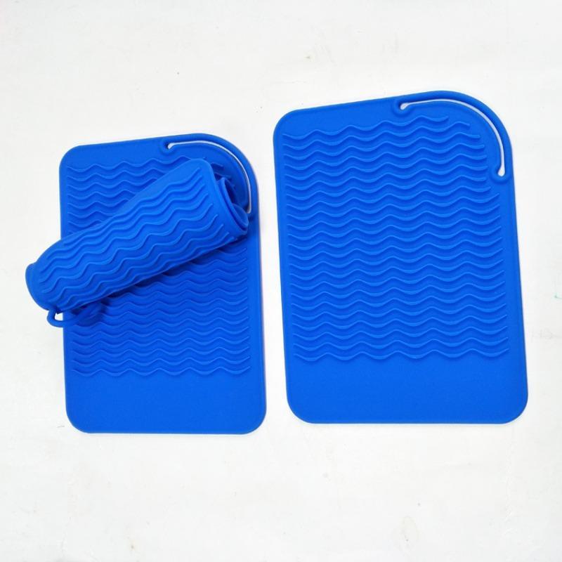 Silicone Heat Resistant Hair Straightener Pad, Hair Curler Insulation Mat, Hair Styling Tool