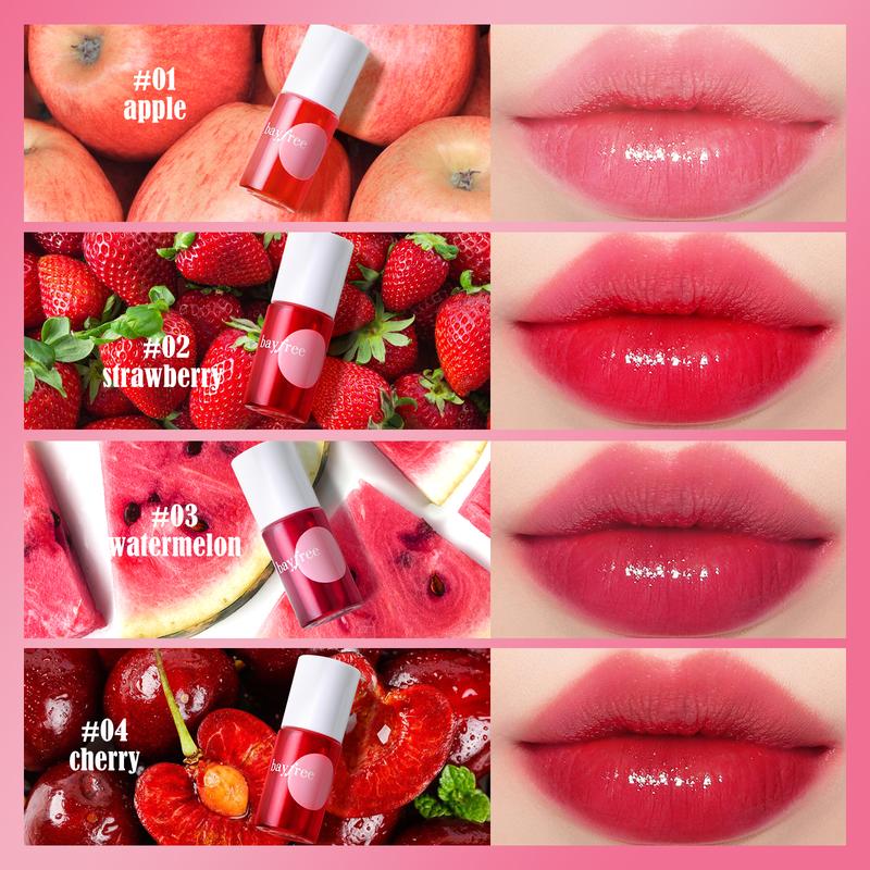 bayfree Lip Stain Multi-Color Set Long Lasting Waterproof Lip Tint Gloss Hydrating Lightweight Lipgloss