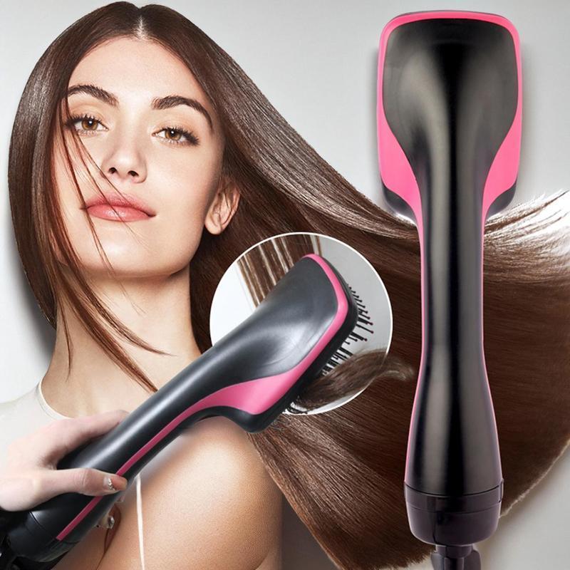 Intelligent Power-off Comb Design Hair Dryer, Quick Drying Hot Air Brush with Vent Design, Professional Hair Styling Tool for Gifts