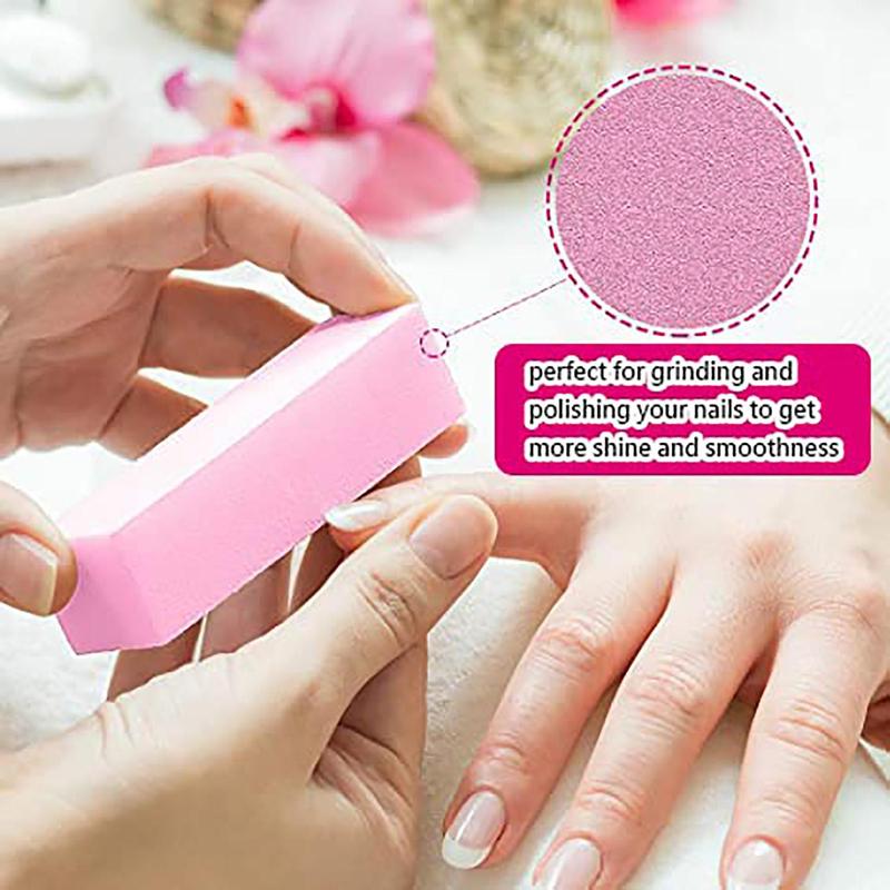 Nail File and Buffer Block Set, 12pcs Double-sided Nail Files & Nail Buffer Block Sticks, Professional Manicure Tool Kit for Women & Girls, Pedicure At Home, Nail Supplies, Christmas Gift