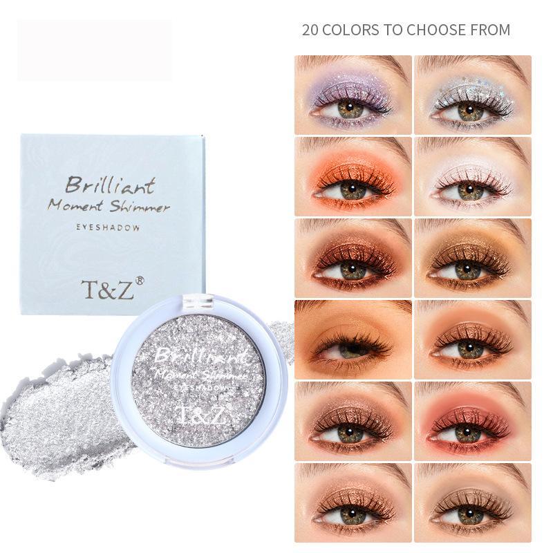 Monochrome Long-lasting Waterproof Eyeshadow Palette, Pearlescent Shimmer Eye Shadows Palette, High Pigmented Glittering Eye Shadow Makeup Products