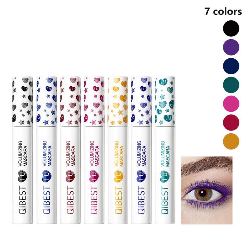 Colorful Mascara, 7 Counts set Long Lasting Curling Mascara, Eyelashes Lengthening Volumizing Defining, Professional Eye Makeup Products