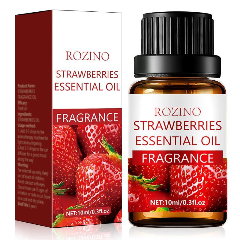 Strawberry Essential Oil, Hair Care Essential Oil for Dry & Rough Hair, Hair Smoothing and Shiny Essential Oil, Hair Care Product for Women & Men