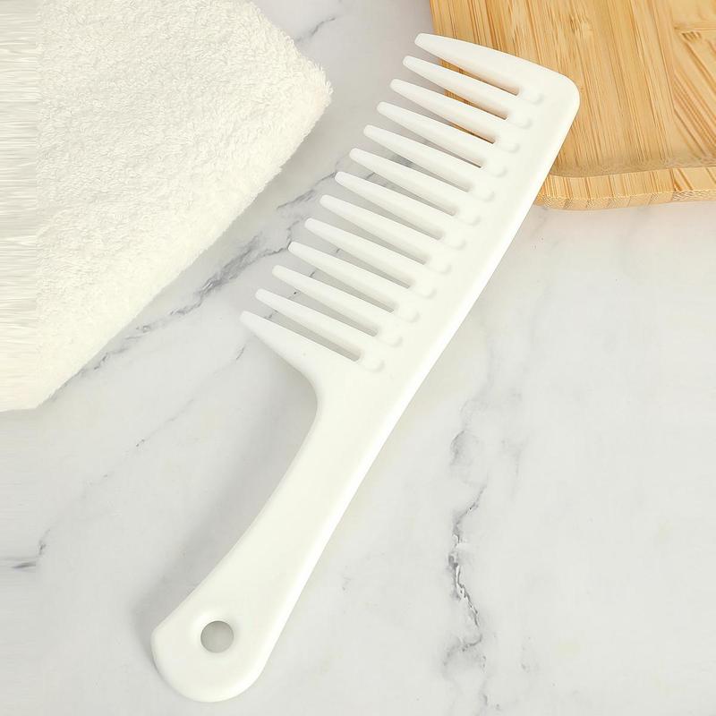 Solid Color Haircare Hair Comb, Portable Thickened Wide Tooth Comb, Hair Care & Styling Tool For Home Daily Use, Professional Heatless Styling Tools