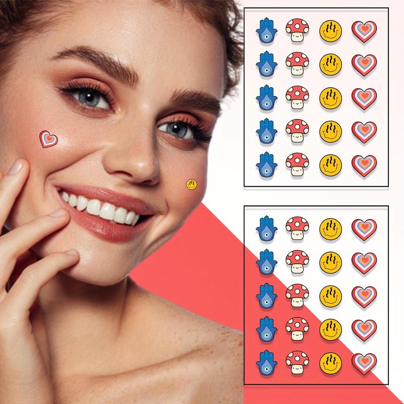 Cartoon Design Acne Patch, 240pcs box Hydrocolloid Acne Cover Patches, Gentle Facial Skin Care Product for Women & Men