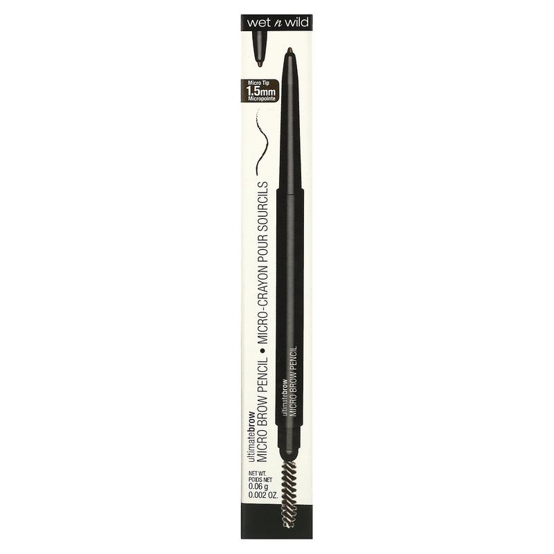 wet n wild Ultimate Brow, Micro Brow Pencil, Deep Brown, 0.002 oz (0.06 g)