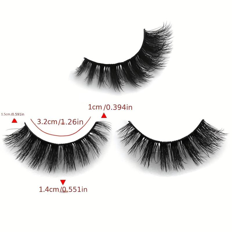 Summer Fluffy & Wispy False Eyelashes, 7 Pairs Naturally Curly Eyelash Extensions Eyelash Clusters, Eye Makeup Enhancement Tool, Summer Makeup, Christmas Gift