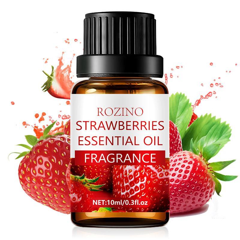 Strawberry Essential Oil, Hair Care Essential Oil for Dry & Rough Hair, Hair Smoothing and Shiny Essential Oil, Hair Care Product for Women & Men