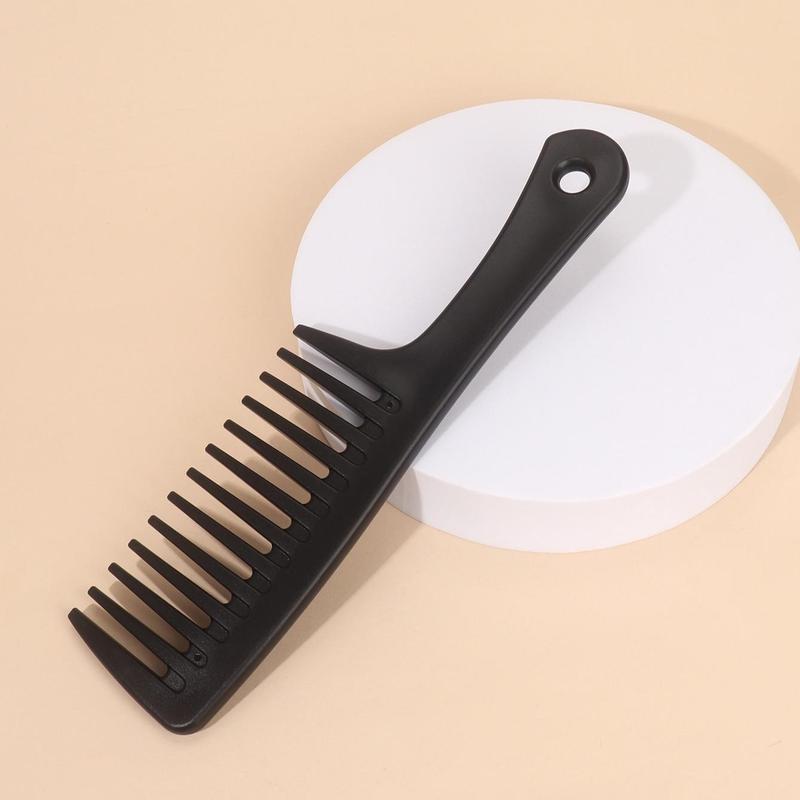 Solid Color Haircare Hair Comb, Portable Thickened Wide Tooth Comb, Hair Care & Styling Tool For Home Daily Use, Professional Heatless Styling Tools