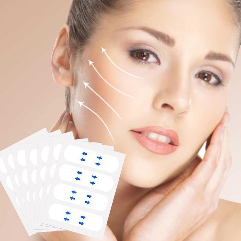 Invisible Face Lifting Tape, 80pcs set Waterproof Elastic Face Lifting Tape, Face Lifting Tape, Neck Lifting Tape, Facial Skin Care Tool, Christmas Gift