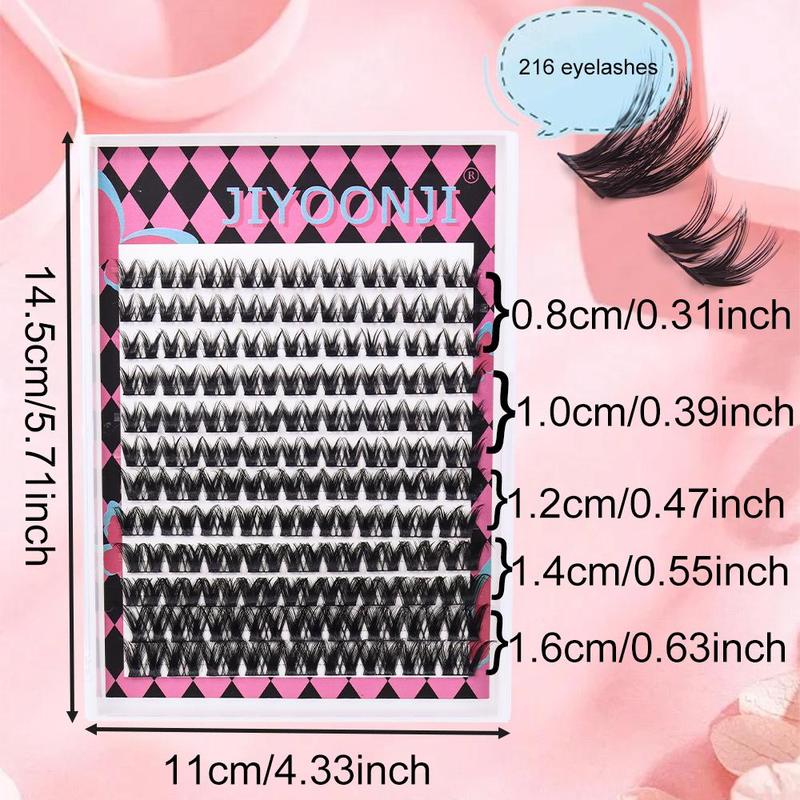 Mixed Length & Styles False Eyelashes Kit with Tools, 6 Boxes set Natural Look Eyelash Extensions, Self Grafting Curl Eyelashes, Eye Makeup Enhancement False Eyelashes for Women & Girls, Christmas, Christmas Gift