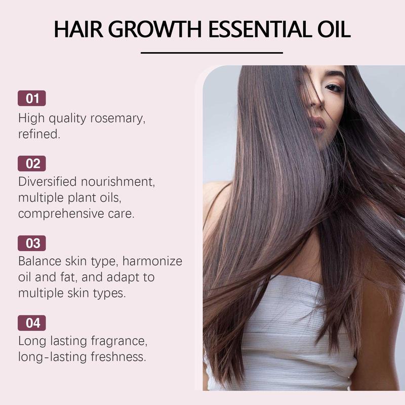 Hair Growth Oil, 1 2 Boxes Nourishing & Moisturizing Non Greasy Hair Oil, Hair Care & Styling Product for Women & Men Daily Use, Christmas Gift