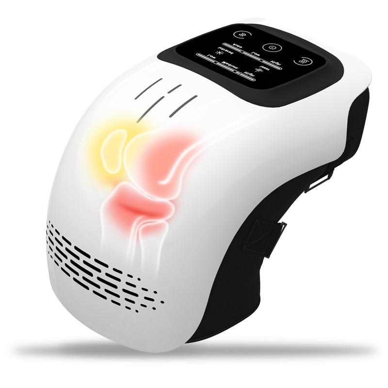 Knee Massager,Cordless Knee Massager and Vibration,Adjustable Temperature Knee Massager with Clear Visible LED Screen