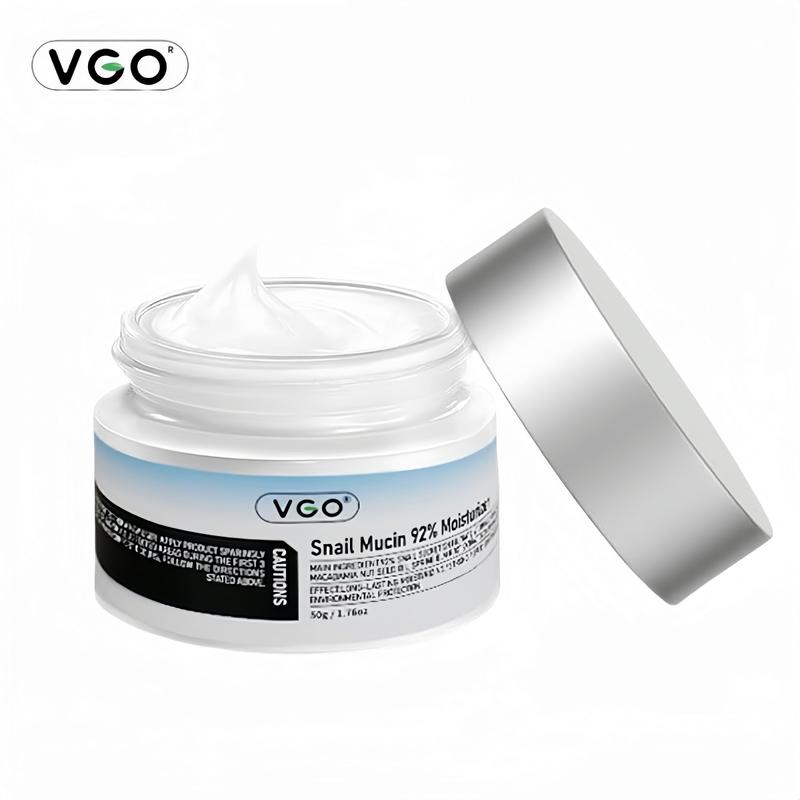 VGO-Vitamin C Serum, Moisturizer, and Facial Cleanser Set Cleansing Moisturizing Suitable for sensitive skin-Live Skincare Radiance Essence Face Cream Moisturizing and Repairing Set Skincare Moisturizer-Live Cleanser Facial Daily Moisture Serum vgo skin