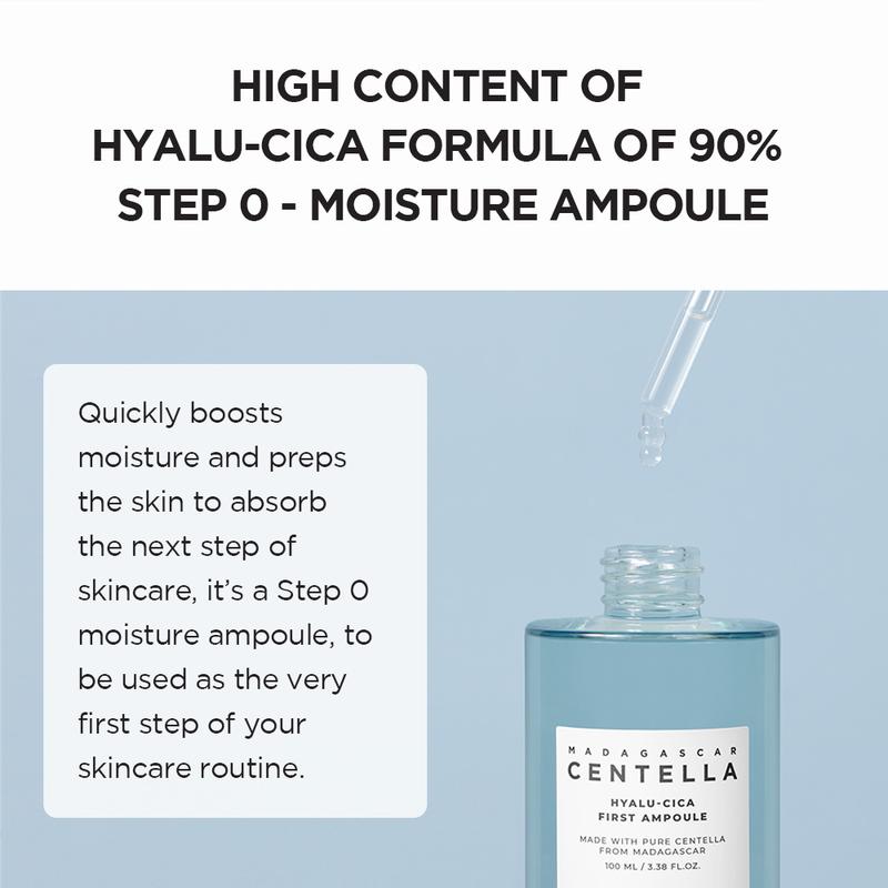 [SKIN1004 Official Shop] Hyalu-CICA First Ampoule 3.38 fl. oz, 100ml, Soothing Hydration Dry Skin